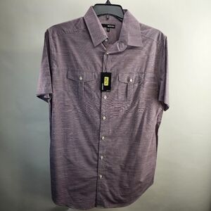 Murano NWT Large Tall mens short sleeve button-up shirt
